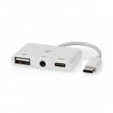 Nedis CCGB64790WT01 док-станция для ноутбука Проводная USB 2.0 Type-C Белый Nedis CCGB64790WT01 док-станция для ноутбука Проводная USB 2.0 Type-C Белый