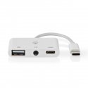 Nedis CCGB64790WT01 dokstacija Vadu USB 2.0 Type-C Balts Nedis CCGB64790WT01 dokstacija Vadu USB 2.0 Type-C Balts