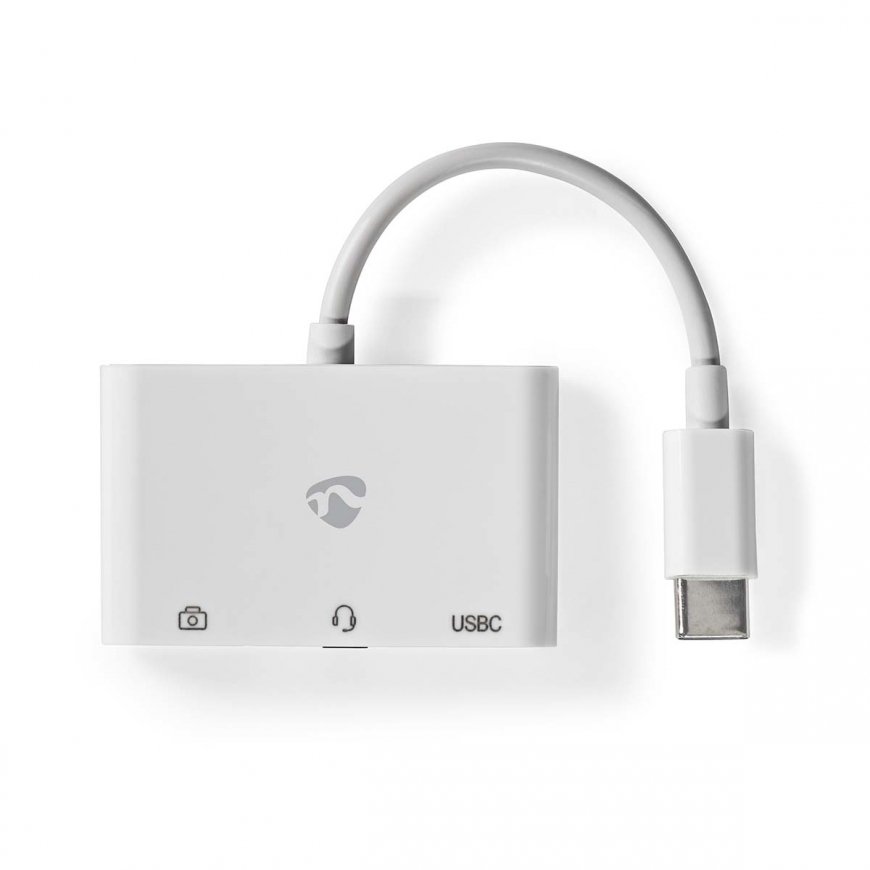 Nedis CCGB64790WT01 док-станция для ноутбука Проводная USB 2.0 Type-C Белый – 3