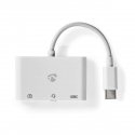 Nedis CCGB64790WT01 док-станция для ноутбука Проводная USB 2.0 Type-C Белый Nedis CCGB64790WT01 док-станция для ноутбука Проводная USB 2.0 Type-C Белый