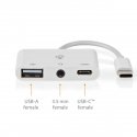 Nedis CCGB64790WT01 док-станция для ноутбука Проводная USB 2.0 Type-C Белый Nedis CCGB64790WT01 док-станция для ноутбука Проводная USB 2.0 Type-C Белый