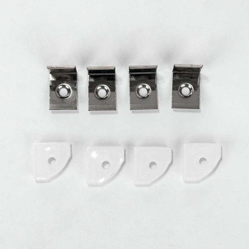 V-TAC LED strip profile, aluminum, 2000x19x19mm, white color. – 4