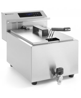 Hendi 207369 обжарочный аппарат Одиночный 8 L Автономный 3500 W Фритюрница Серебристый