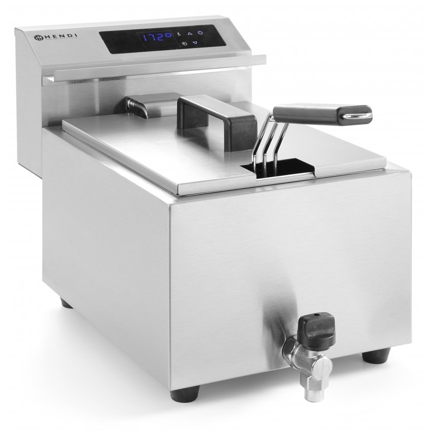 Hendi 207369 rasvakeitin Yksi 8 L Erillinen 3500 W Hopea