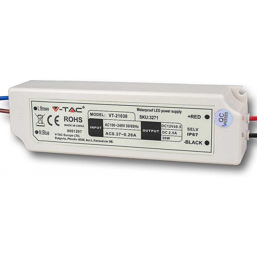 3W power supply V-TAC, 12V – 3