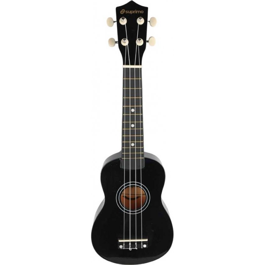 Luna Guitars SUPRIMO UK21 BK sopranine ukulele, 21", must, puidust – 5