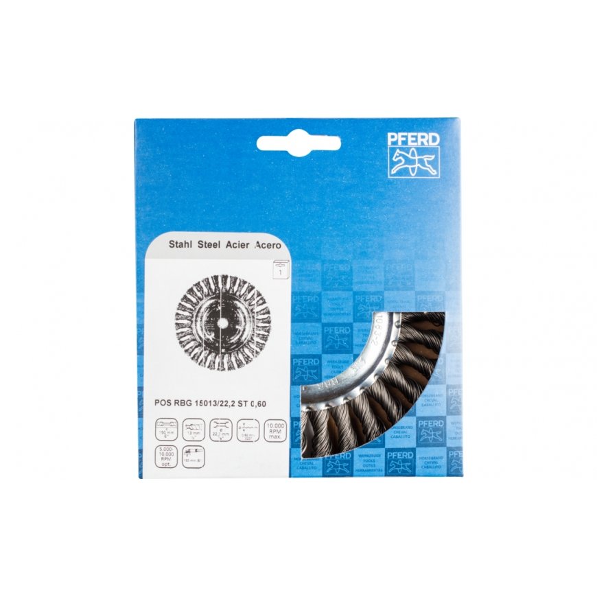 PFERD POS RBG 15013/22,2 ST 0,60 Pyöräharja 15 cm – 2
