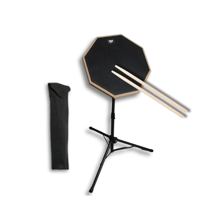 V-TONE PDS8 BK барабанная практика подушка, черная, 8 шт.