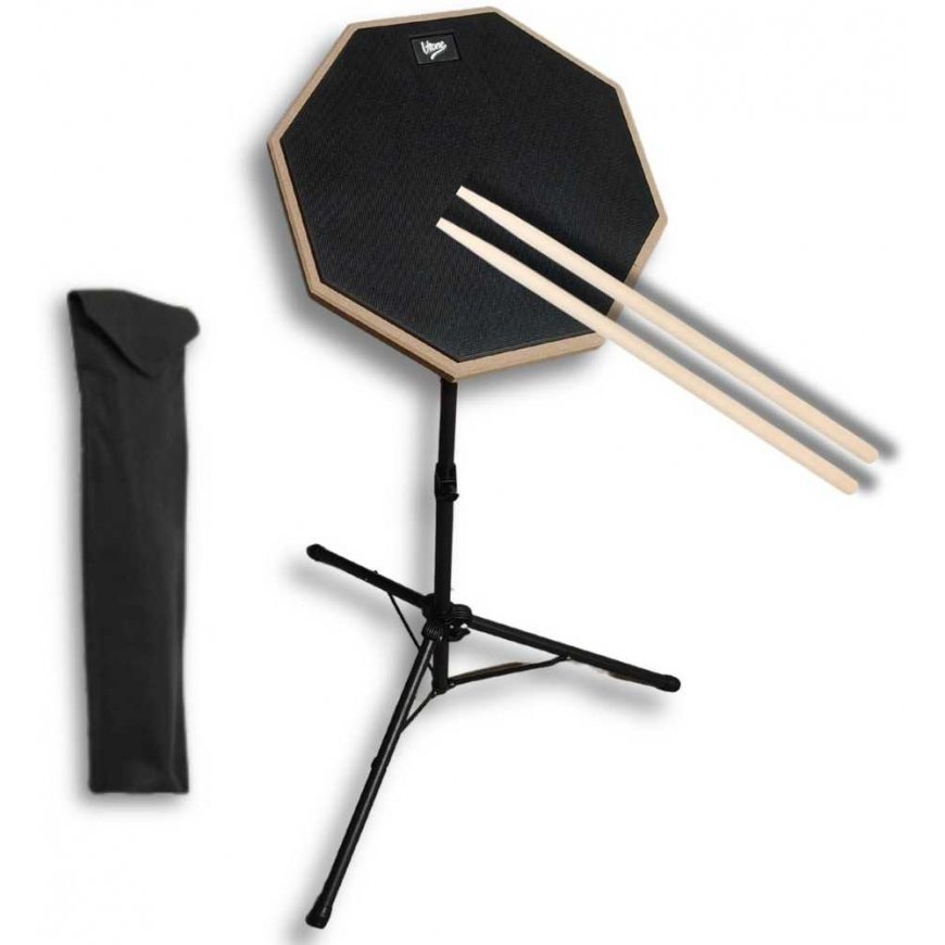 V-TONE PDS8 BK drum practice pads, black, 8 pcs. – 2