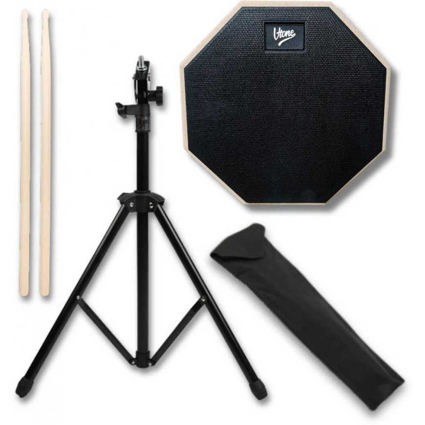 V-TONE PDS8 BK барабанная практика подушка, черная, 8 шт. – 3