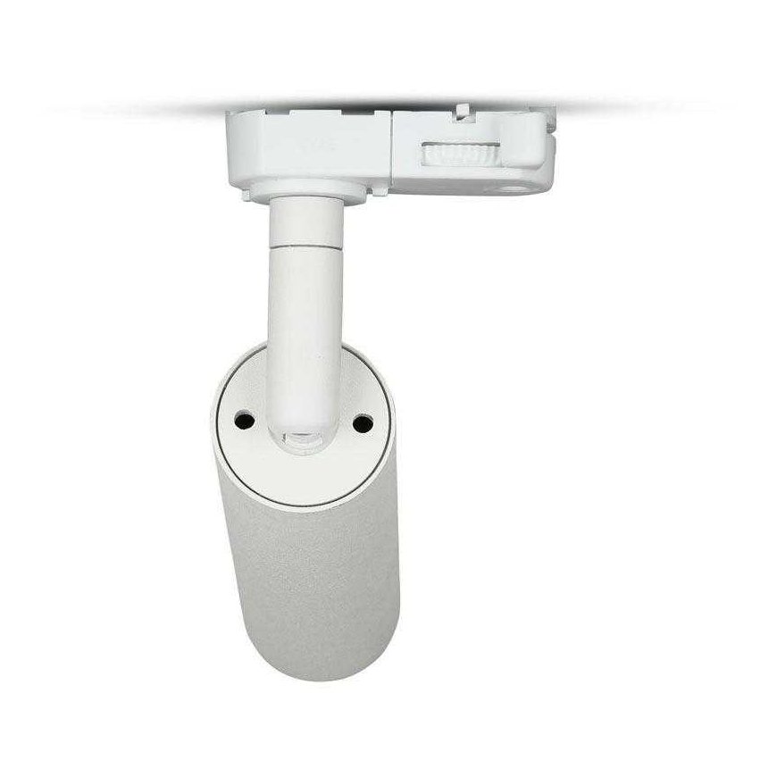 15W LED spotlight for 3-phase tracks, white body, 5000K, SAMSUNG LED chip – 3