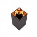 Ceiling lamp GU10 bulb frame V-TAC, black with a rose gold interior, height 14cm Ceiling lamp GU10 bulb frame V-TAC, black with a rose gold interior, height 14cm