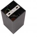 Ceiling lamp GU10 bulb frame V-TAC, black with a rose gold interior, height 14cm Ceiling lamp GU10 bulb frame V-TAC, black with a rose gold interior, height 14cm