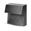 3W Wall lamp V-TAC, black body, IP65, 4000K 3W Wall lamp V-TAC, black body, IP65, 4000K