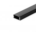 V-tac LED surface profile, black, 2m, with cover and mounting accessories V-tac LED surface profile, black, 2m, with cover and mounting accessories