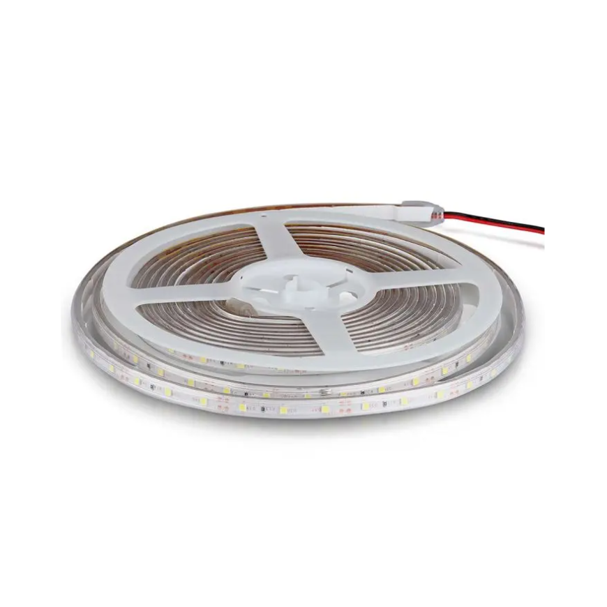 V-tac 5W/m LED strip, 60LED/m, 12V, 3000K, IP65