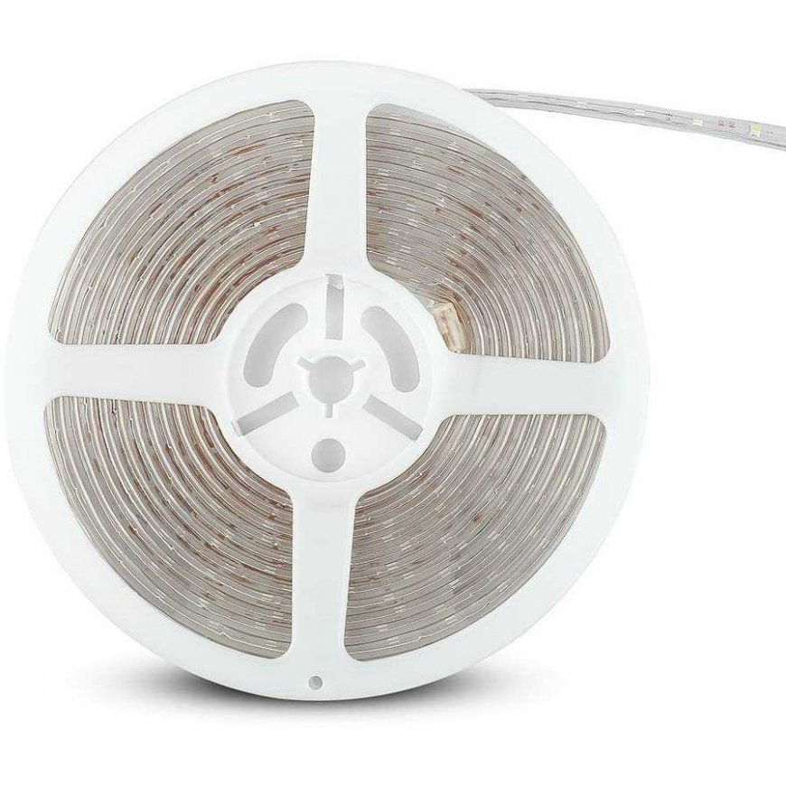 V-tac 5W/m LED strip, 60LED/m, 12V, 3000K, IP65 – 3