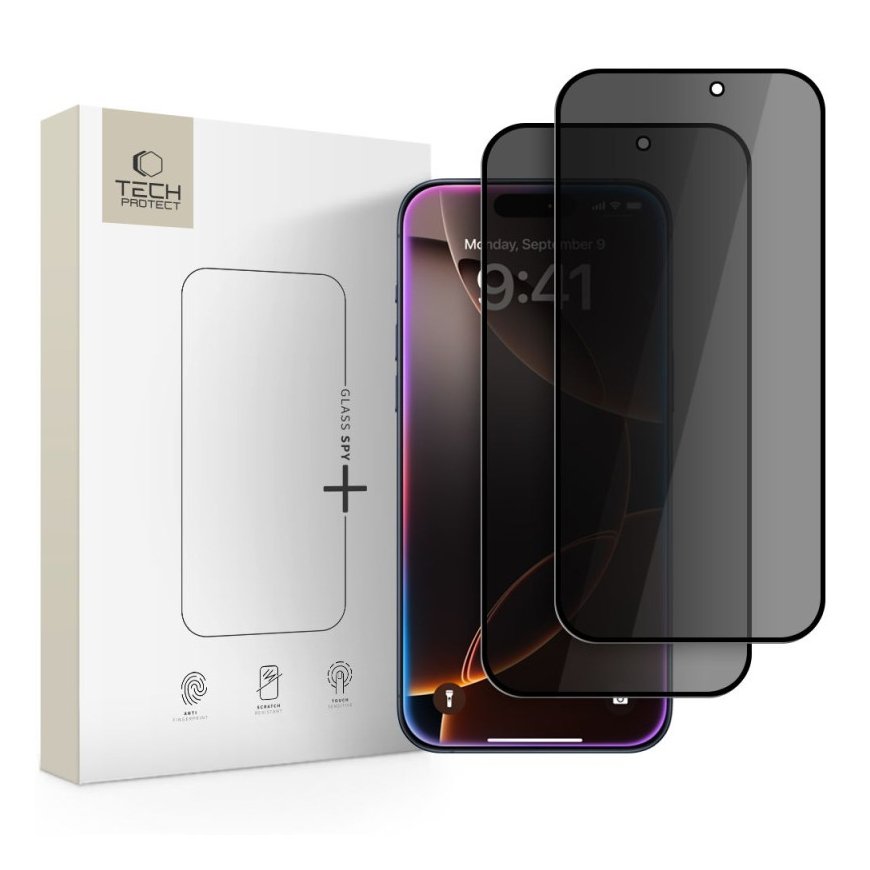 YKSITYISYYSLASI TECH-PROTECT GLASS SPY+ 2-PACK IPHONE 16 PRO