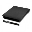 Qoltec External USB 2.0 12.7mm SATA Optical Drive Case optiline kettaajam DVD-ROM Must Qoltec External USB 2.0 12.7mm SATA Optical Drive Case optiline kettaajam DVD-ROM Must