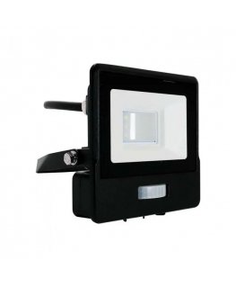 Samsung 10W LED prožektor V-TAC, musta korpusega, 6500K, liikumisanduriga