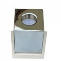 GU10 surface frame V-TAC, square, chrome color.