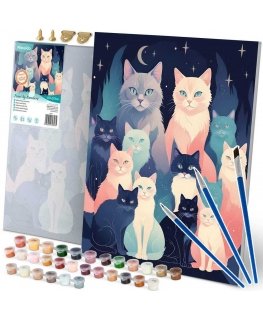 Painting by numbers canvas 40x50 cm Massido Cats