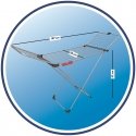 Vileda 157336 стойка для сушки белья Напольная полка Черный, Нержавеющая сталь Vileda 157336 стойка для сушки белья Напольная полка Черный, Нержавеющая сталь