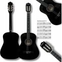 Salvador Cortez SUPRIMO CGS1 BK 4/4 klasikinė gitara, juoda, mokymuisi Salvador Cortez SUPRIMO CGS1 BK 4/4 klasikinė gitara, juoda, mokymuisi