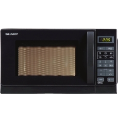 Sharp R-642BKW musta Yhdistelmämikroaaltouuni Pöytämalli 20 L 800 W
