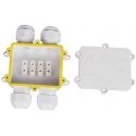 Connector for V-TAC projectors, 4 wires, white, wire diameter 8-12mm, IP68 Connector for V-TAC projectors, 4 wires, white, wire diameter 8-12mm, IP68