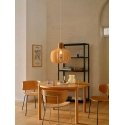 Nordlux Hazo 43 pendant lamp, wood color