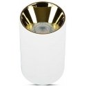 Ceiling lamp GU10 bulb surface frame, V-TAC, round, white + gold color Ceiling lamp GU10 bulb surface frame, V-TAC, round, white + gold color