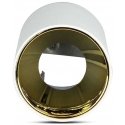 Ceiling lamp GU10 bulb surface frame, V-TAC, round, white + gold color Ceiling lamp GU10 bulb surface frame, V-TAC, round, white + gold color