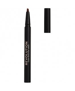 Makeup Revolution, Bushy Brow, Antakių kremas pieštukas, Tamsiai rudas