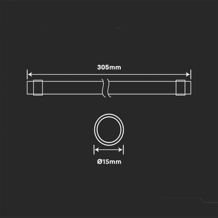 8W T5 lamp V-TAC for insect trap, 30.5cm, G5, white – 5