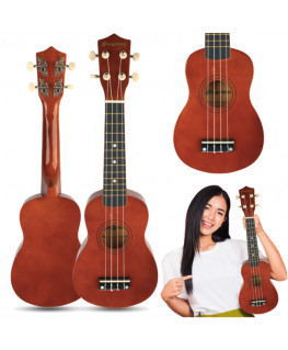 Luna Guitars SUPRIMO UK21 DW sopranīna ukulele, 21", tumša koks