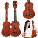 Luna Guitars SUPRIMO UK21 DW sopranīna ukulele, 21", tumša koks Luna Guitars SUPRIMO UK21 DW sopranīna ukulele, 21", tumša koks