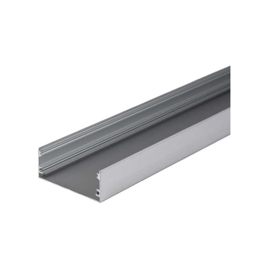 V-tac LED surface profile with cover, silver color, 2m – 4