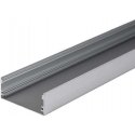 V-tac LED surface profile with cover, silver color, 2m V-tac LED surface profile with cover, silver color, 2m