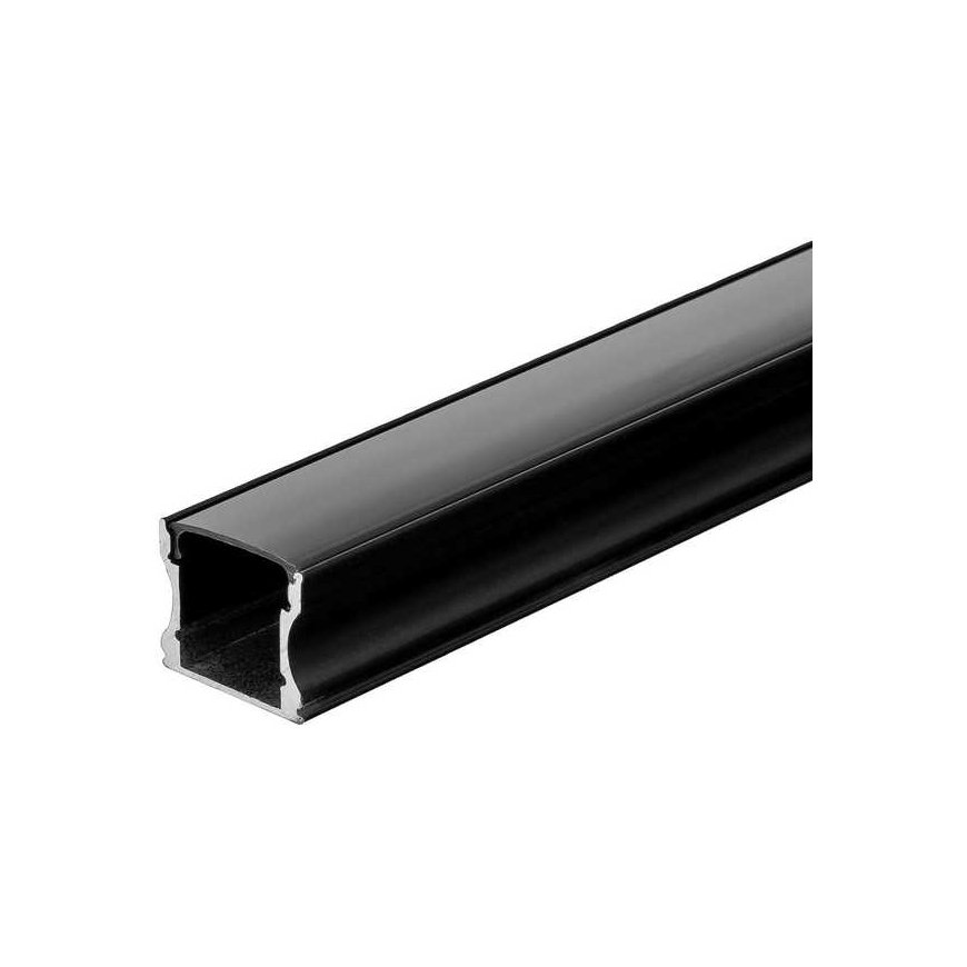 V-tac LED surface profile, black, 2m, with cover and mounting accessories – 3