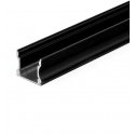 V-tac LED surface profile, black, 2m, with cover and mounting accessories V-tac LED surface profile, black, 2m, with cover and mounting accessories