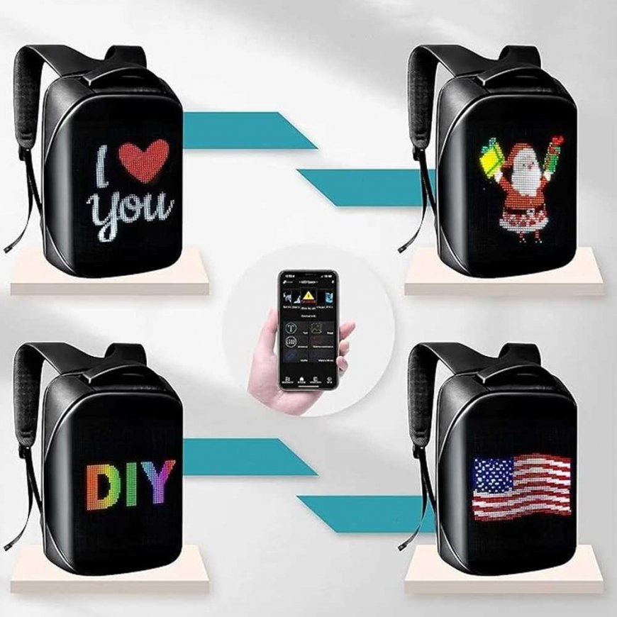 Elior DH Style Led Backpack glowing backpack with LE screen – 2