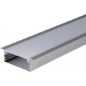 V-tac LED iebūvējamais profils ar vāciņu, sudraba krāsā, 2m V-tac LED iebūvējamais profils ar vāciņu, sudraba krāsā, 2m