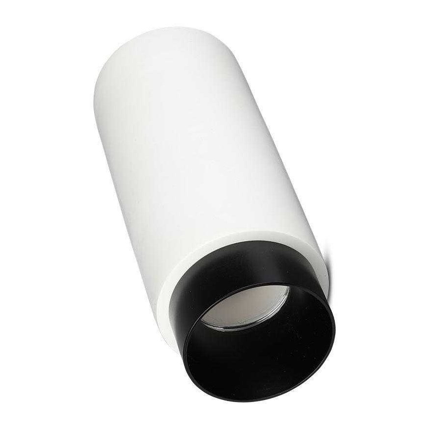 Ceiling lamp GU10 bulb surface frame, V-TAC, plaster metal, black, white. – 4