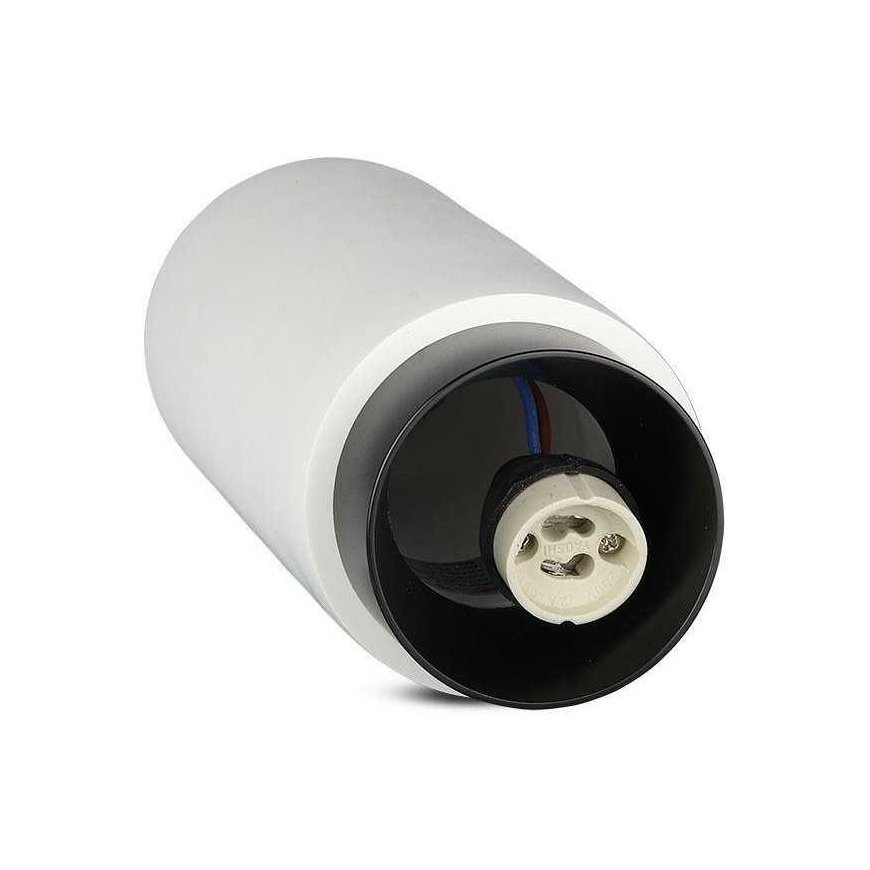Ceiling lamp GU10 bulb surface frame, V-TAC, plaster metal, black, white. – 5