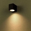 V-tac Ant wall-mounted GU10 holder, aluminum, square, black, IP44 V-tac Ant wall-mounted GU10 holder, aluminum, square, black, IP44