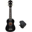 Luna Guitars SUPRIMO UK21 SET BK soprano ukulele 21" black Luna Guitars SUPRIMO UK21 SET BK soprano ukulele 21" black