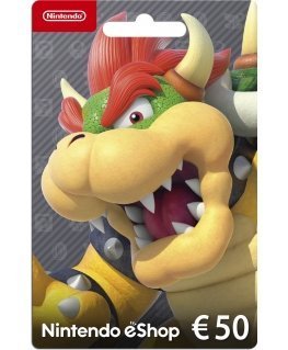 Nintendo eShop lahjakortti 50 euroa, aktivointikortti