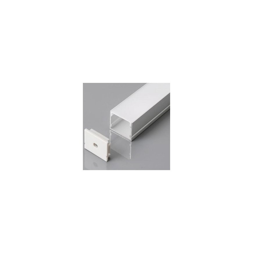 2m LED profile aluminum V-TAC, 2000*30*20mm, milk color.