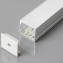 2m LED profiil alumiinium V-TAC, 2000*30*20mm, piima värv. 2m LED profiil alumiinium V-TAC, 2000*30*20mm, piima värv.
